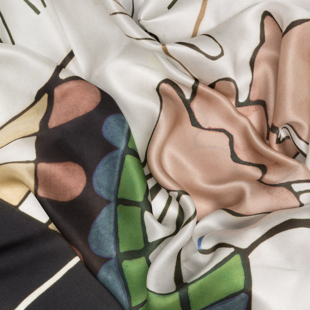Women&#39;s Extra Large White Silk Square Scarf
