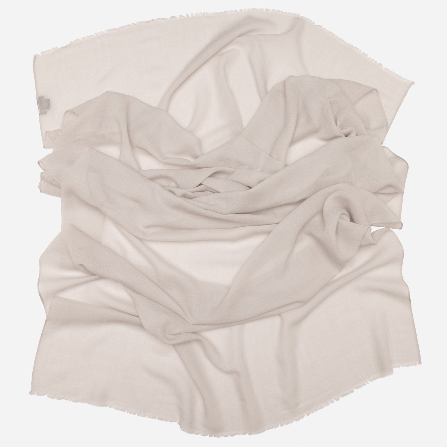 Silver Grey Italian Wool Silk Scarf