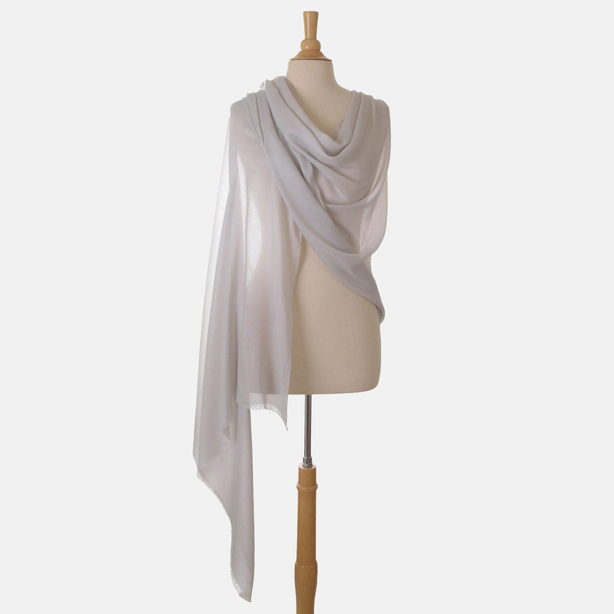 Women&#39;s Extra Large Modal Scarf - Silver Pearl
