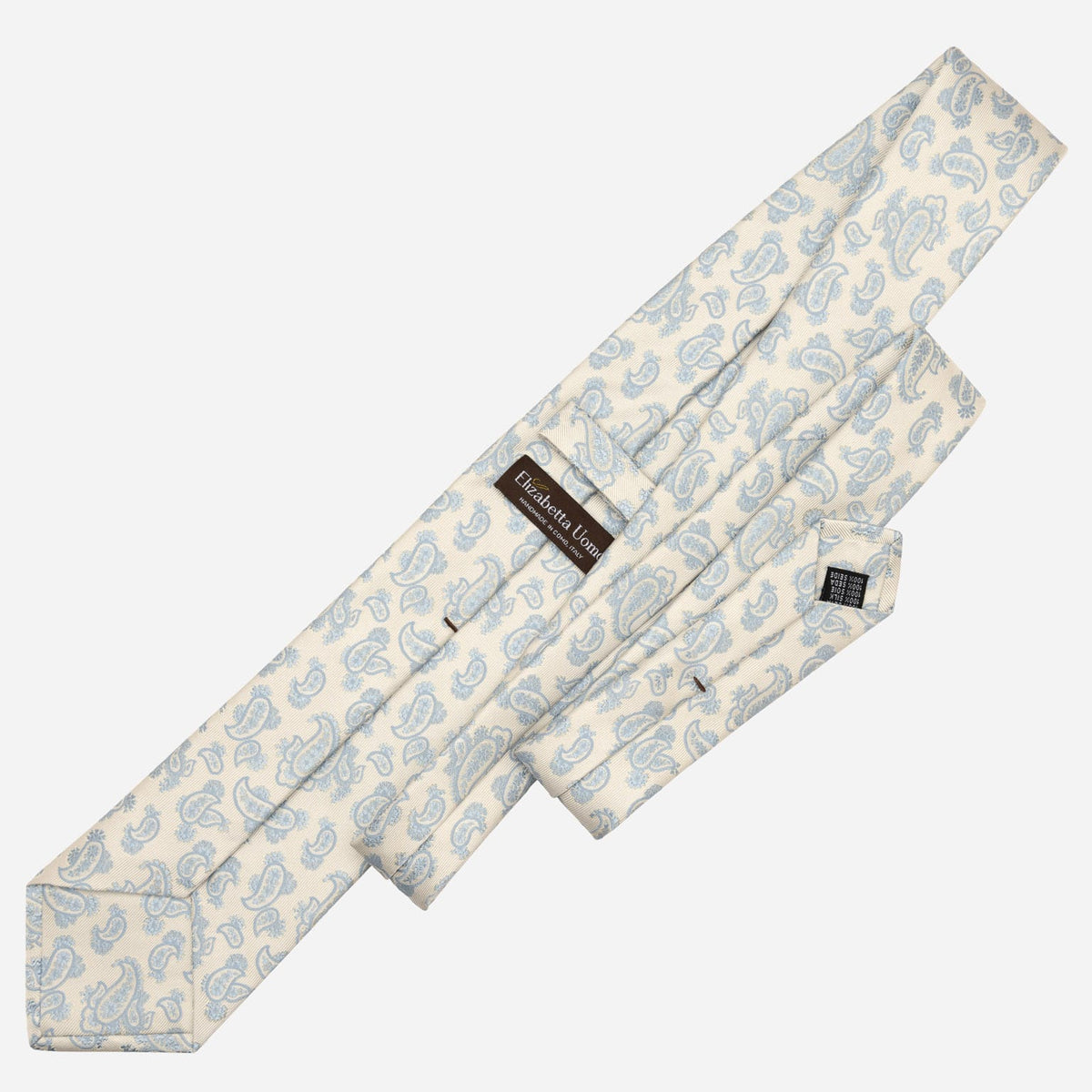 Sky Blue Paisley Designer Silk Tie