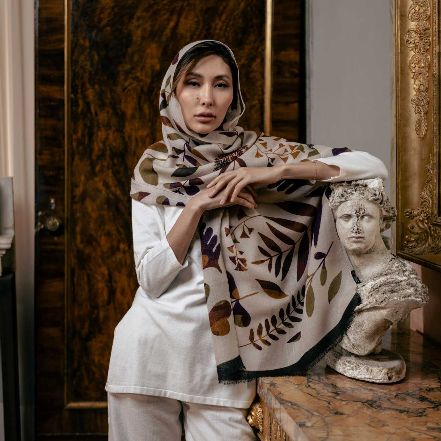 Soft wool scarf made in Italy