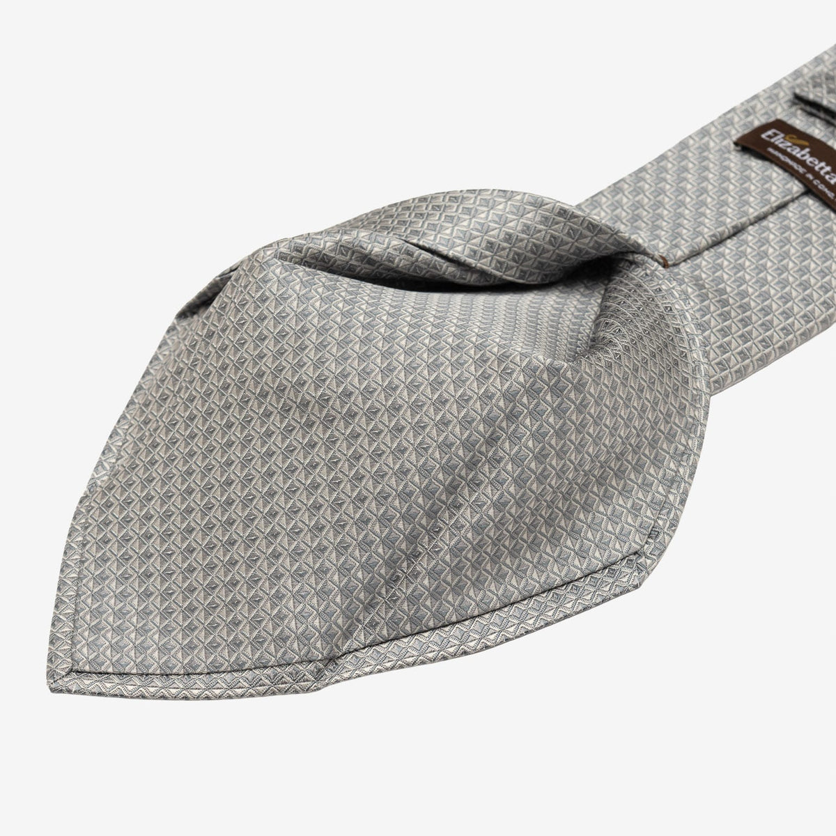 Designer Italian Silk Tie Steel Grey