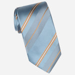 Blue Stripes Handmade Italian Silk Tie