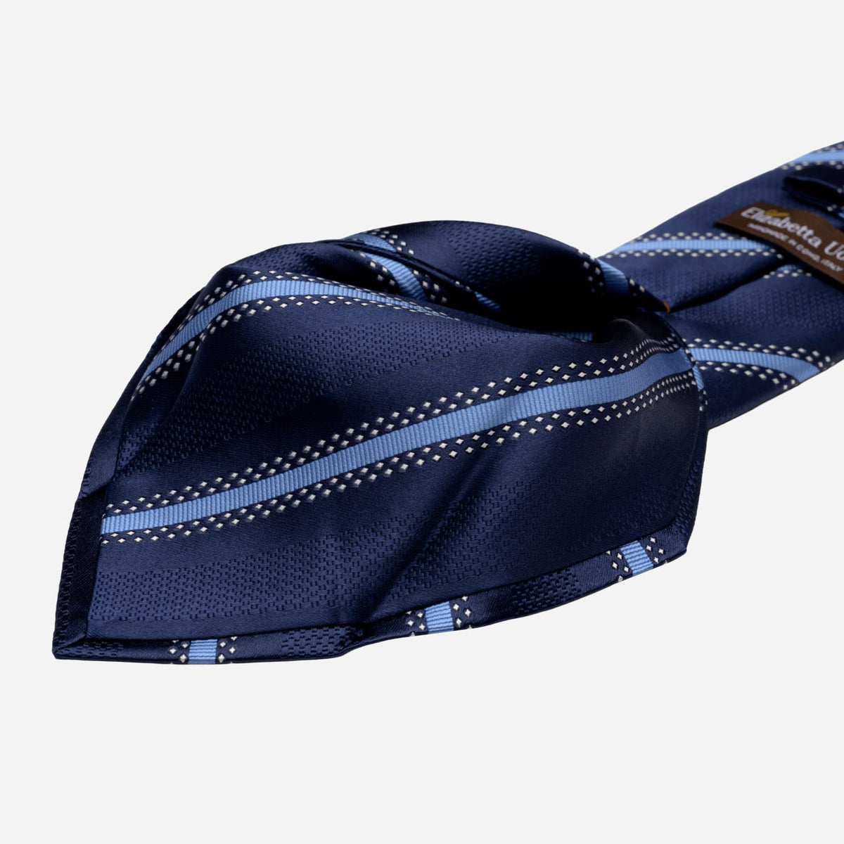 Italian Designer Blue Striped Tie
