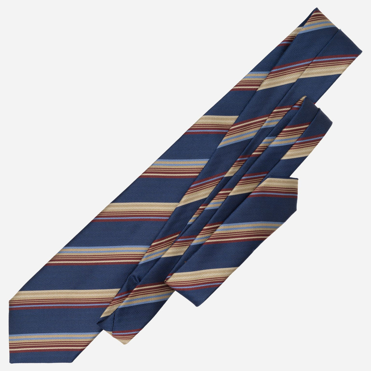Designer Navy Striped Silk Tie