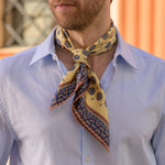 Yellow Silk Neckerchief - Made in Italy