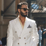 Luxury Italian Grey Silk Pocket Square