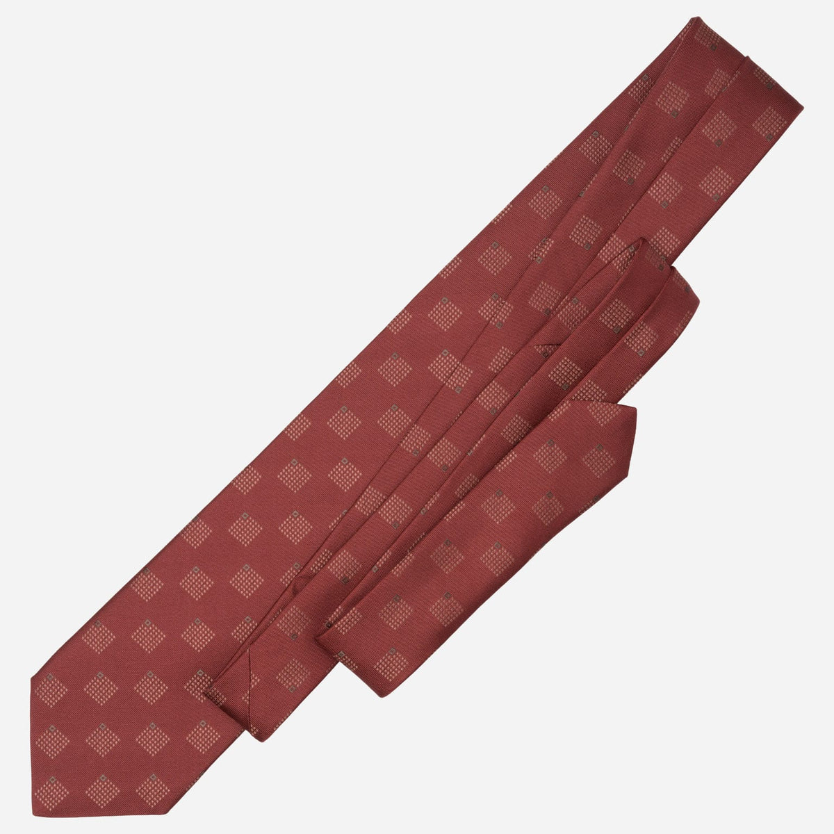 Tuscany Red Italian Designer Silk Tie