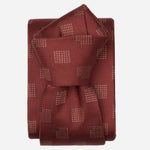 Tuscany Red Italian Designer Silk Tie