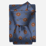 Umbrian Blue Handmade Italian Silk Tie