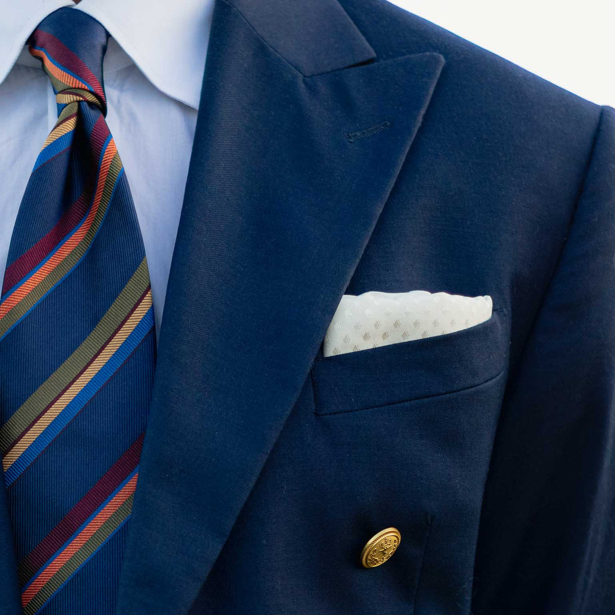 Luxury handmade Italian woven silk tie