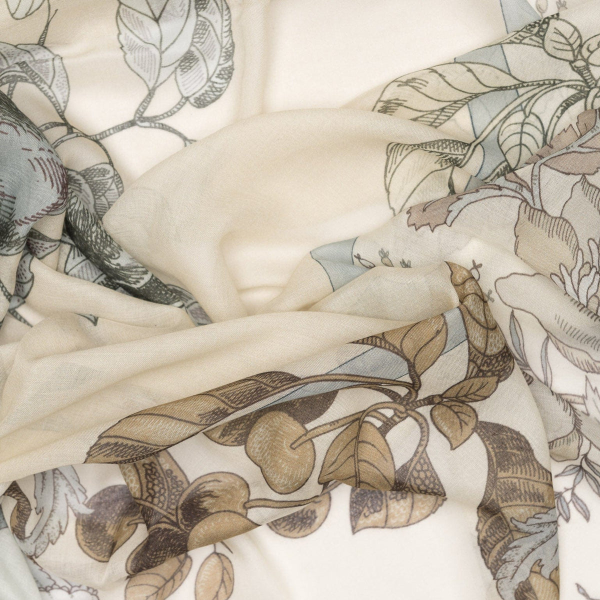 Powder Blue Modal Cashemere Square Scarf