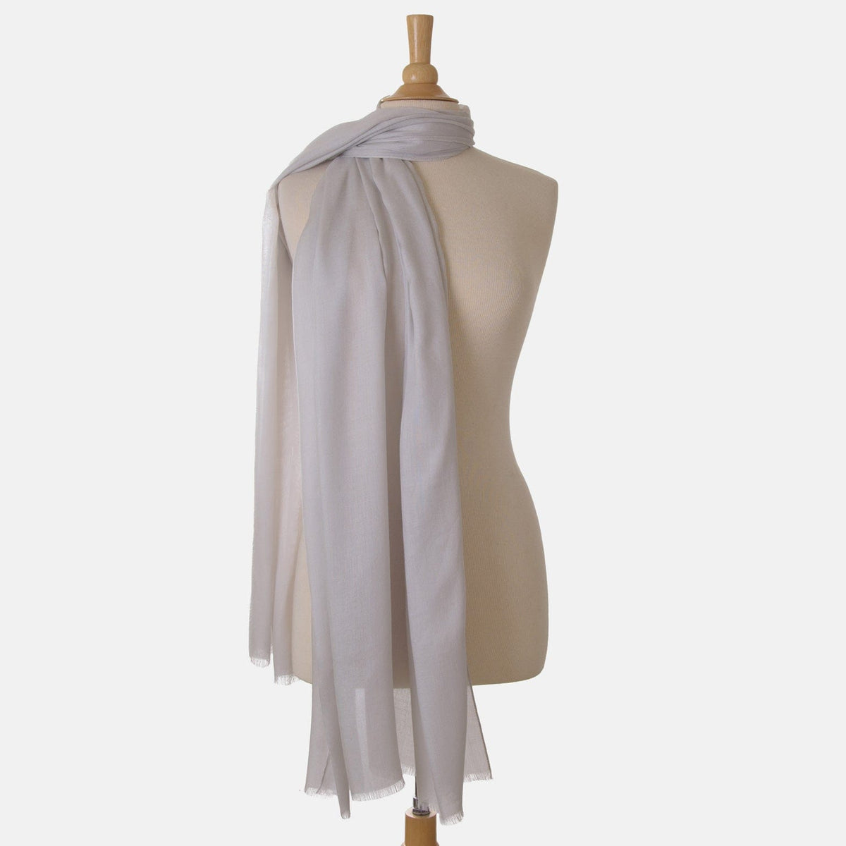 Women&#39;s Extra Large Modal Scarf - Silver Pearl