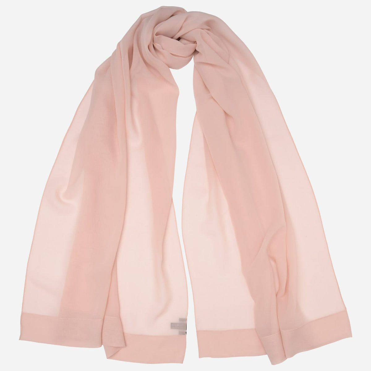 Blush Pink Silk Evening Scarf Shawl