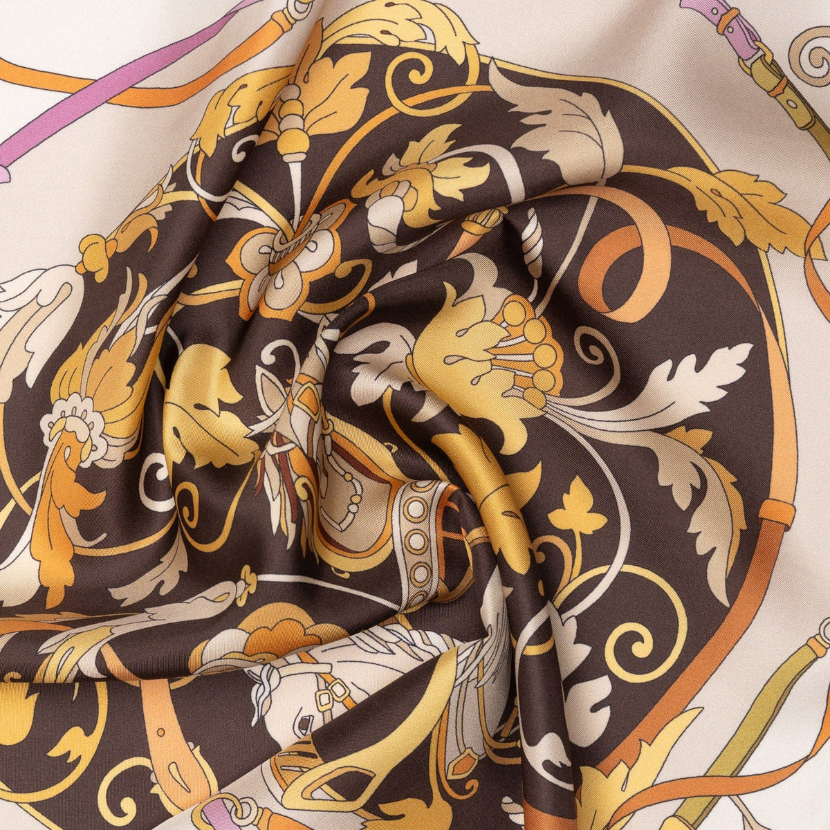 Women's Silk Bandana Autumn Browns