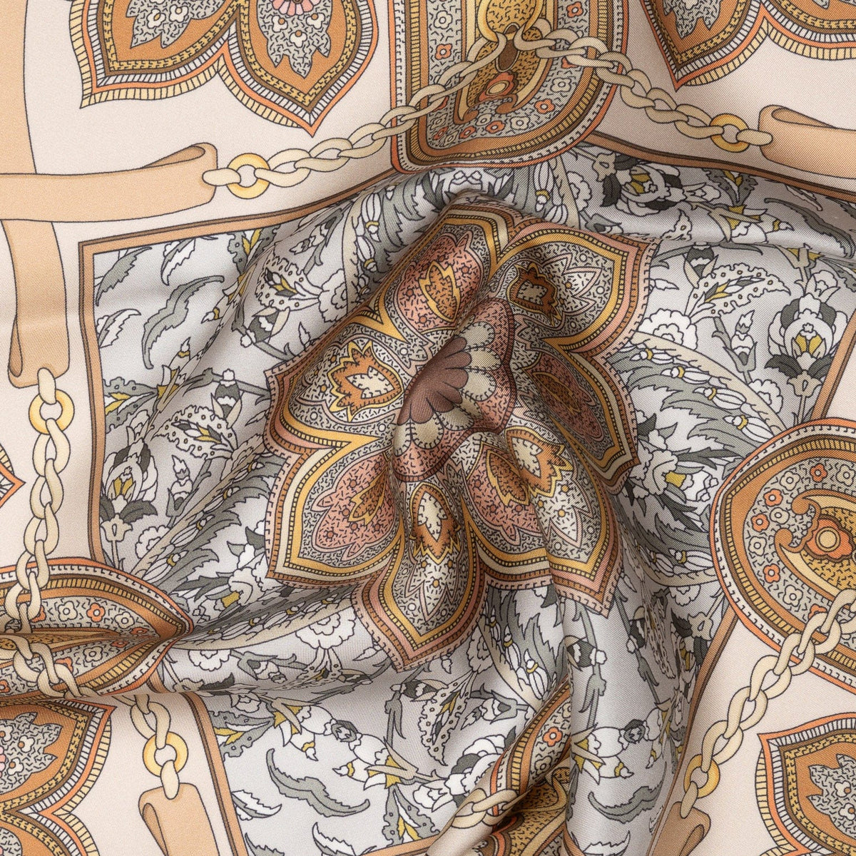 Women's Silk Bandana Brown