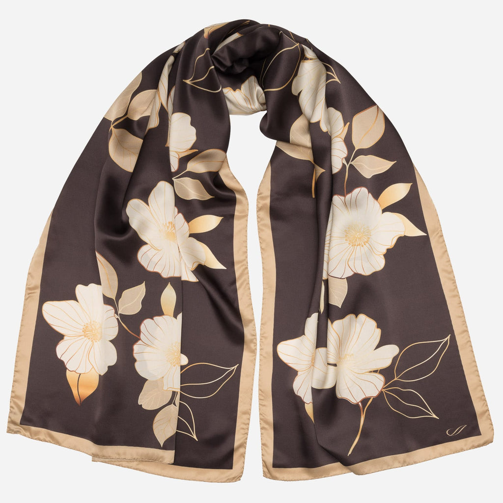 womens-brown-silk-satin-