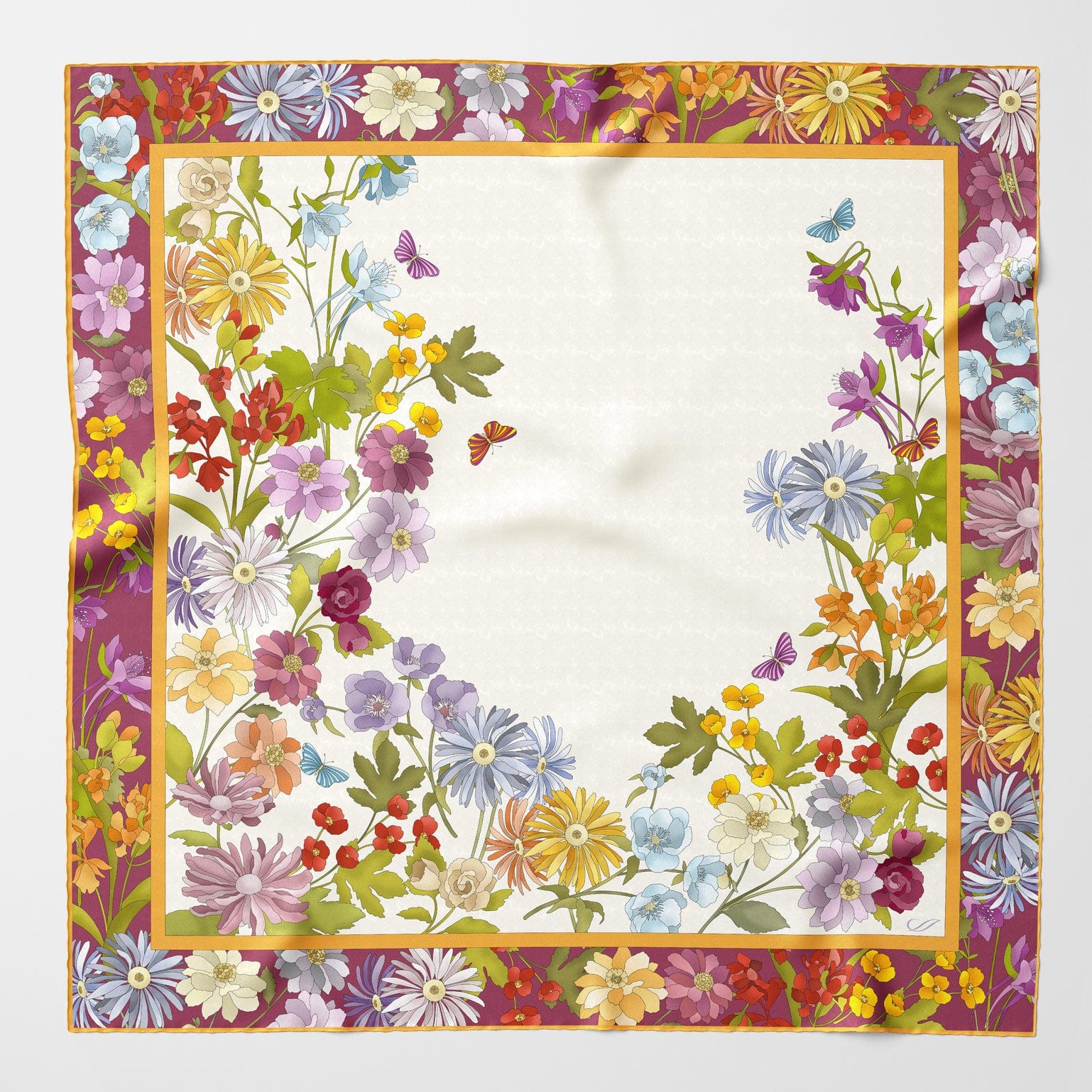 classic silk scarf for women