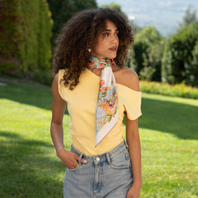 women's best Italian silk square scarf