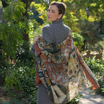 Terracotta Italian Designer Wool Scarf