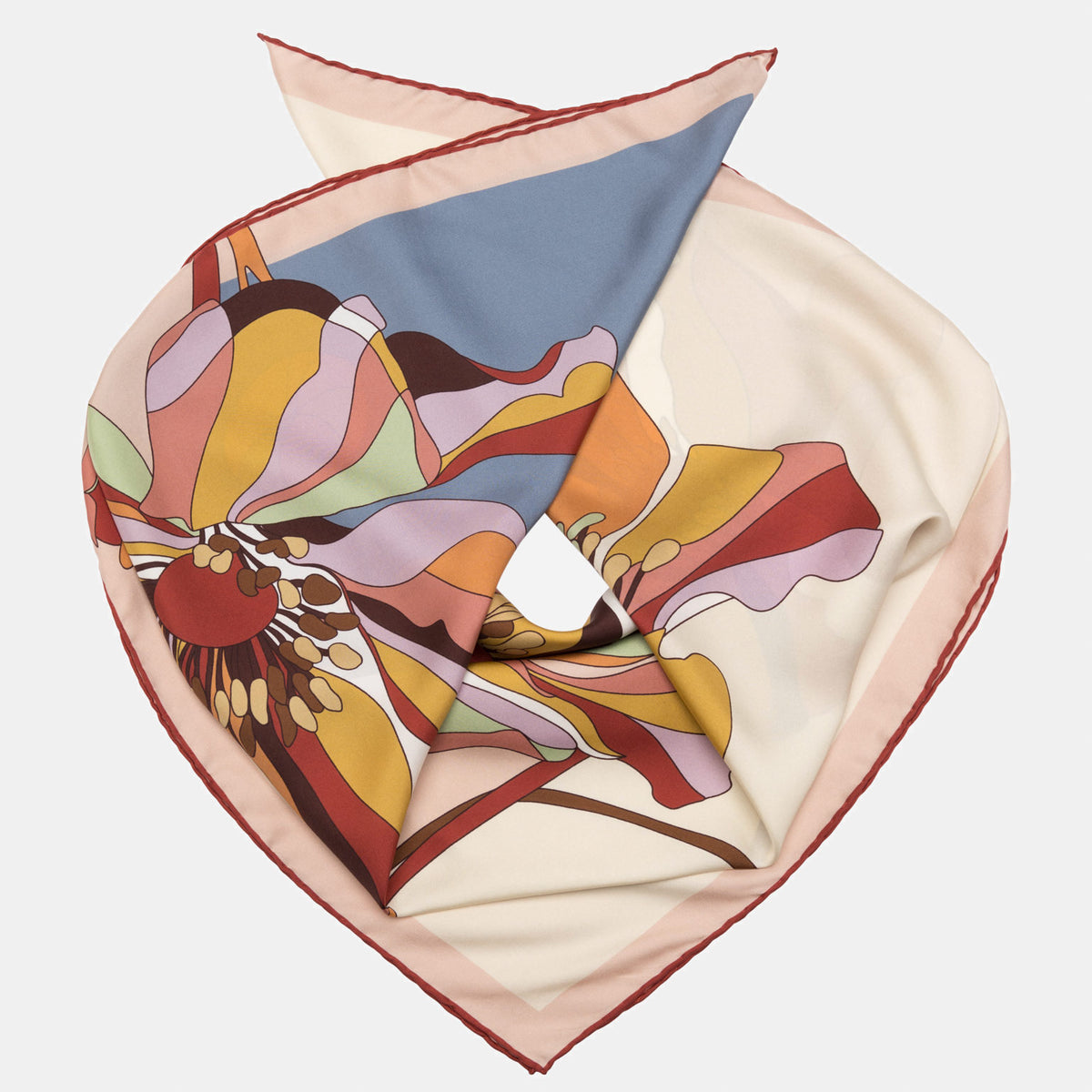 Women&#39;s Designer Italian Silk Square Scarf