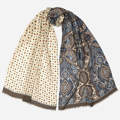 Italian Ivory Unisex Modal Twill Scarf