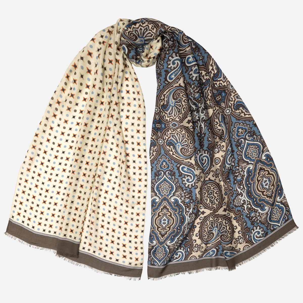 Italian Ivory Unisex Modal Twill Scarf