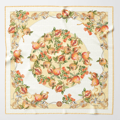 Women's luxury handmade Como silk scarf