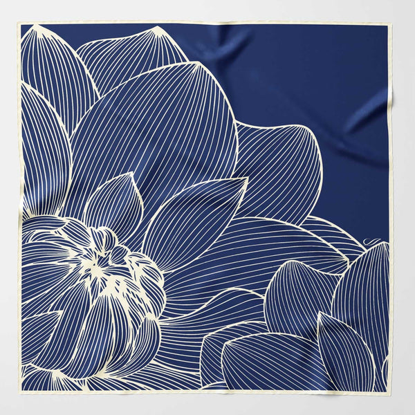 Women's luxury hand rolled Italian silk bandana scarf