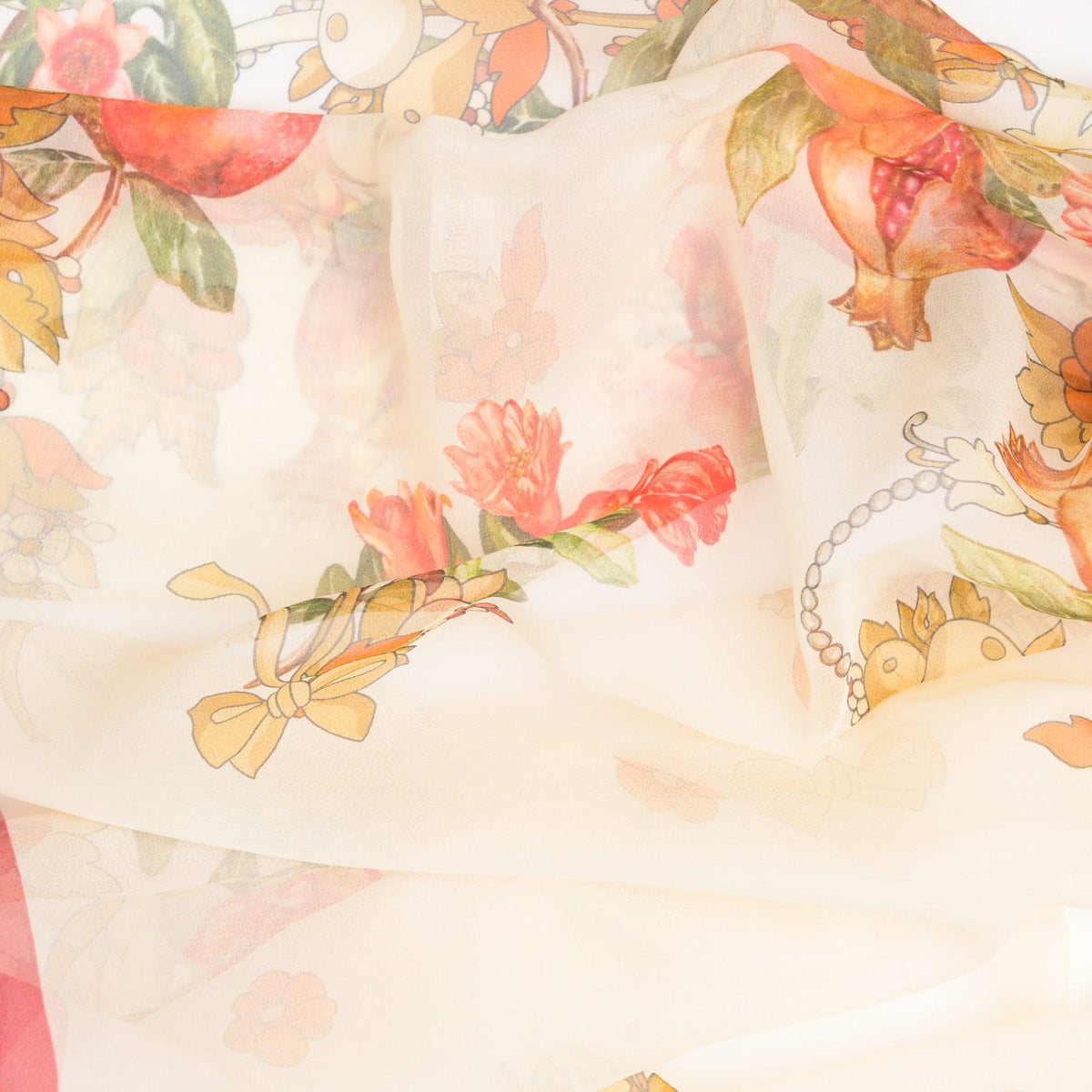Women's Rose Pink Italian Long Silk Scarf