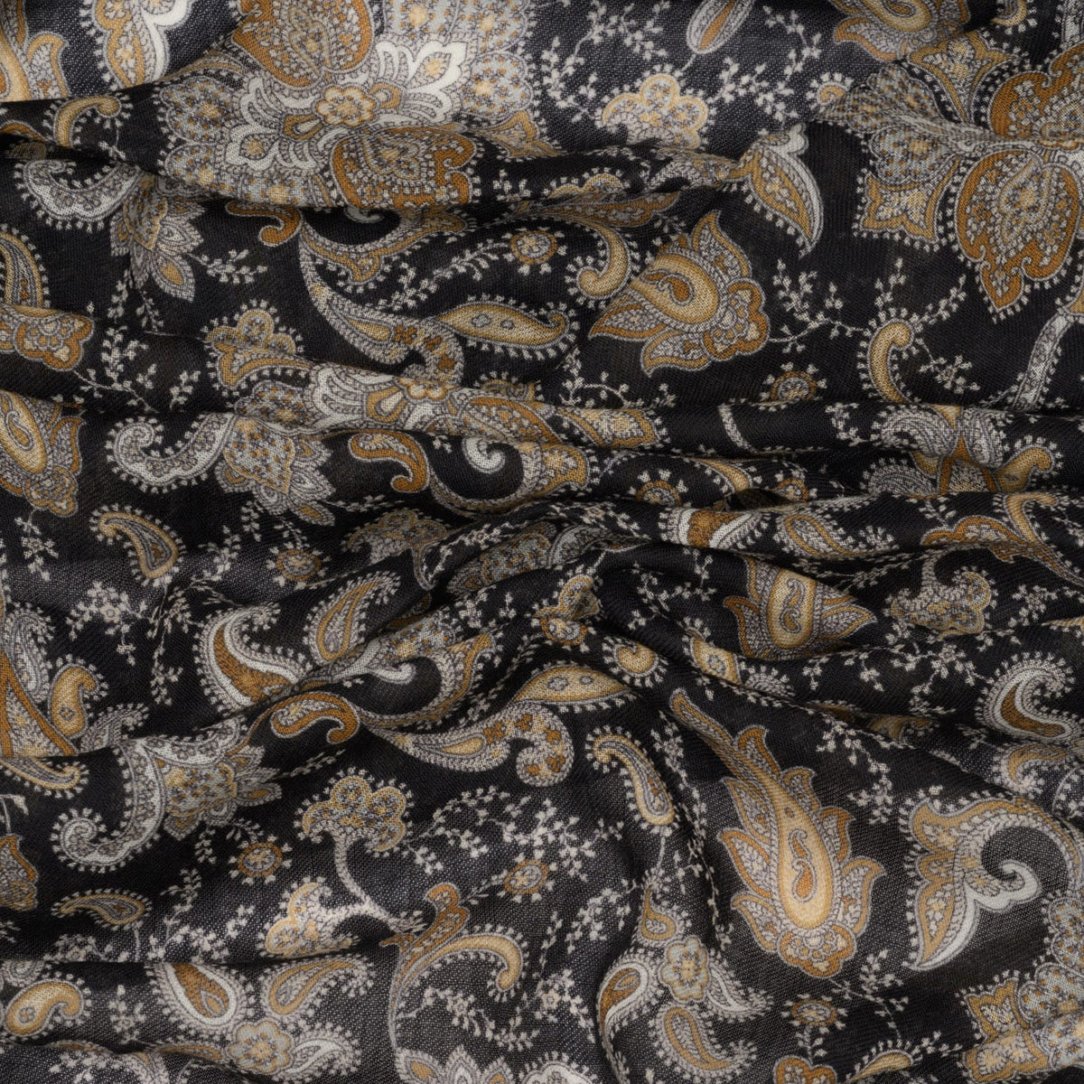 Tan Italian Designer Wool Scarf