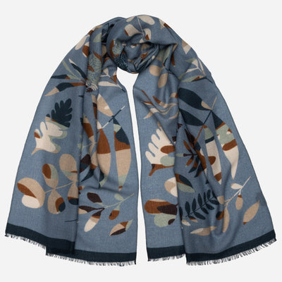 Sky Blue Lightweight Italian Wool Scarf