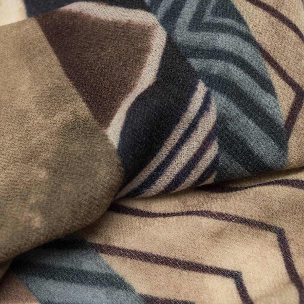 Tan Lightweight Italian Wool Scarf