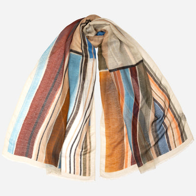 Italian Designer Modal Linen Silk Scarf