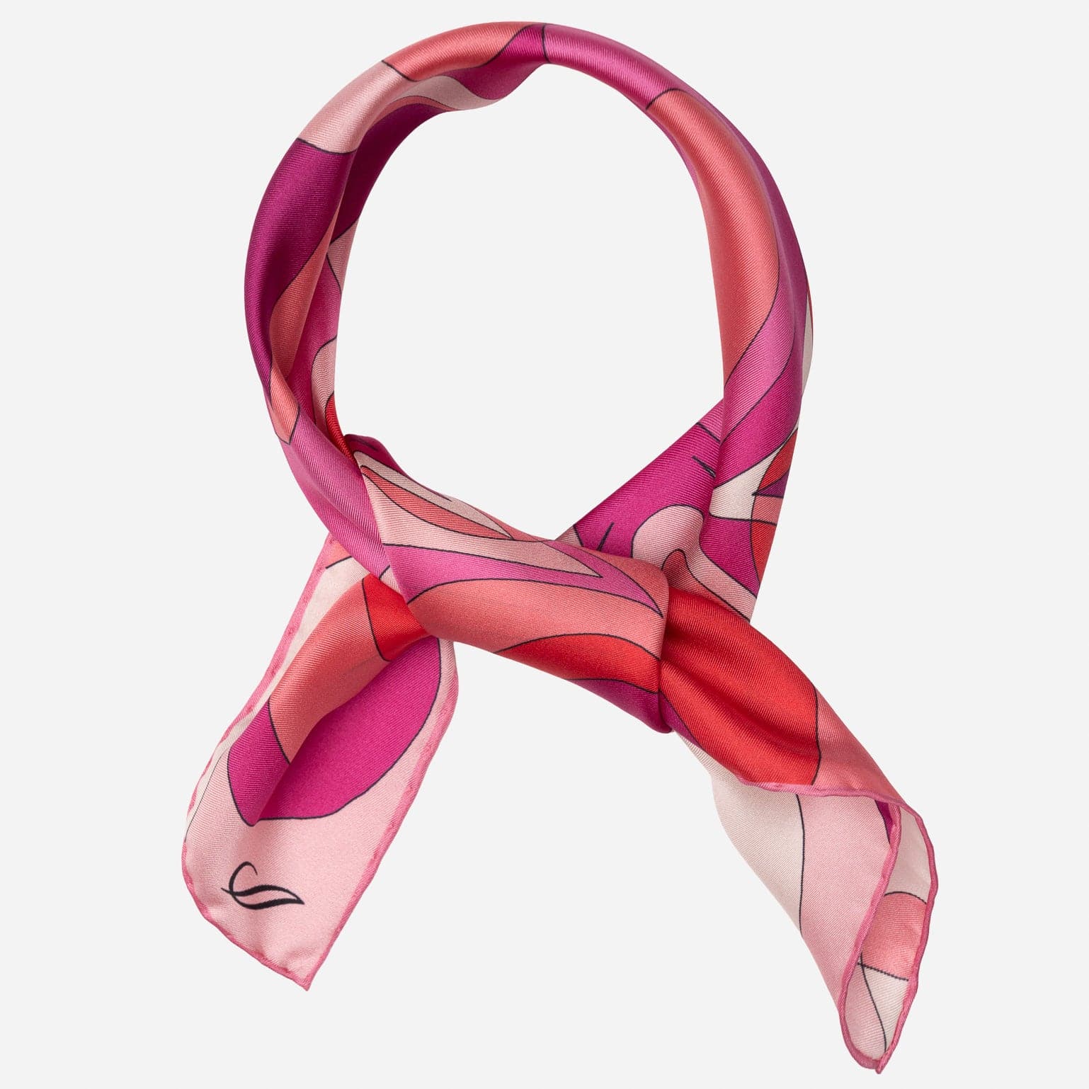 Women's Silk Bandana Fuchsia