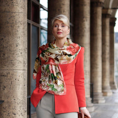 Elegant Light Women's Chiffon Scarf, 23 inch Square, 50's