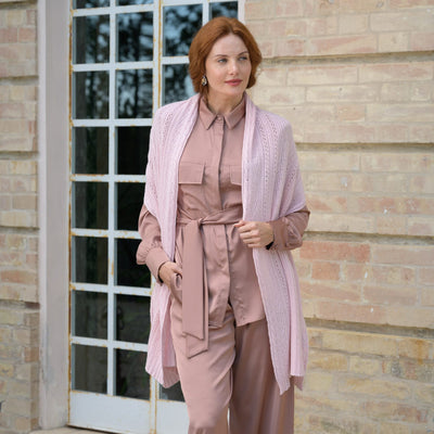 Pink Pure Italian Cashmere Scarf