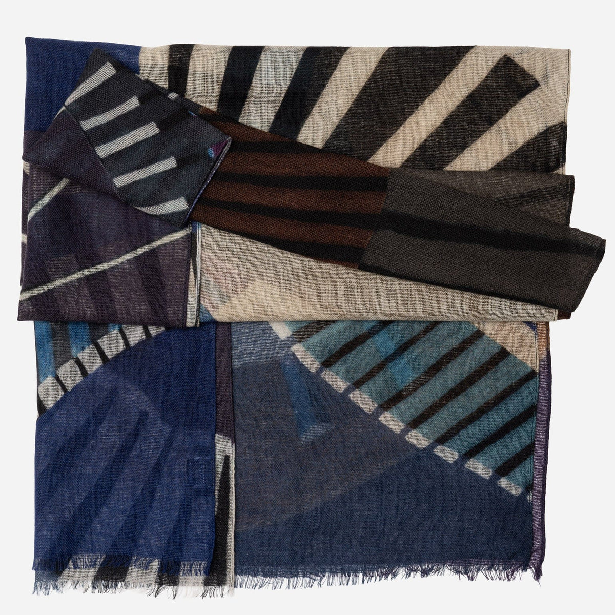 Lightweight soft wool scarf