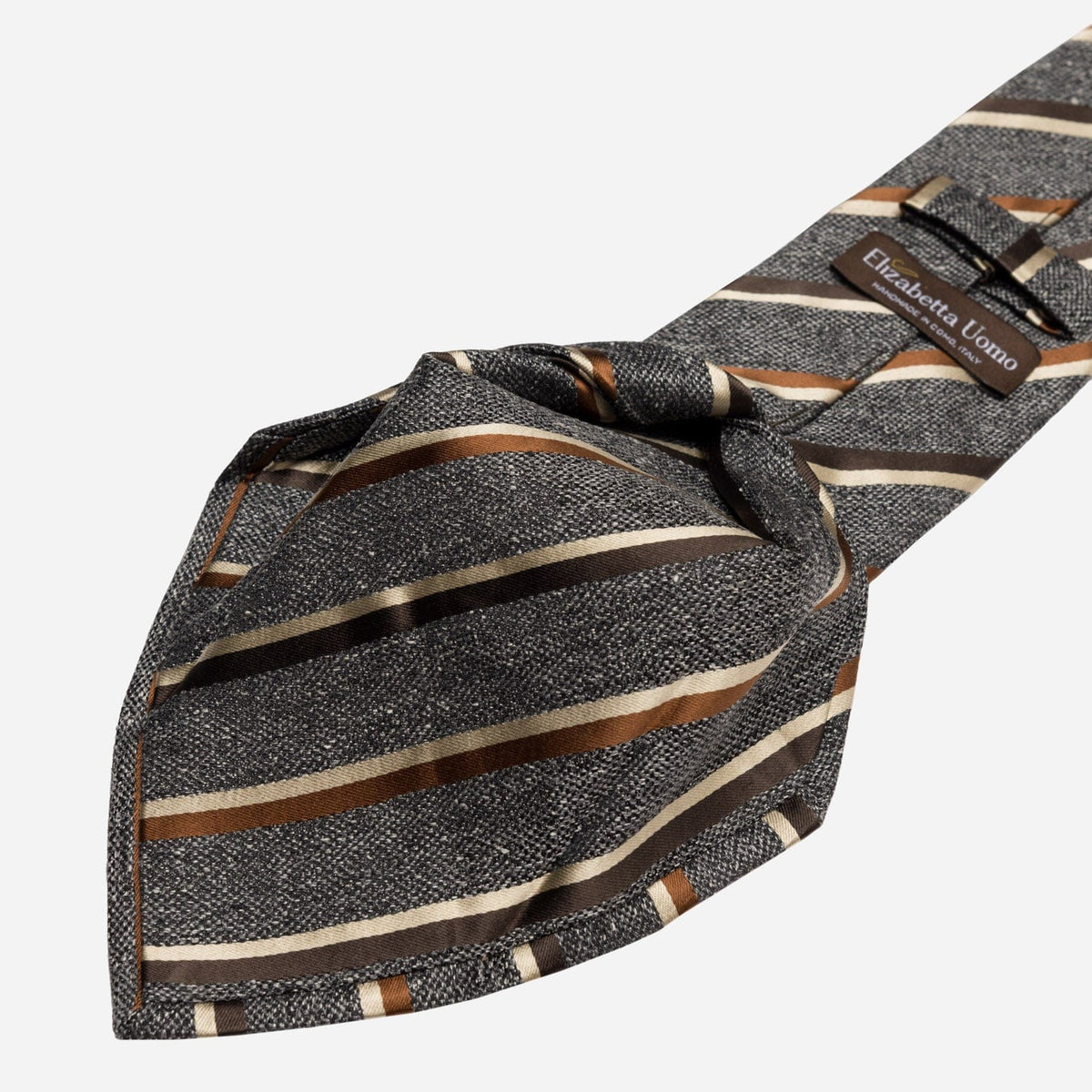 Steel Stripe Italian Silk Handmade Tie