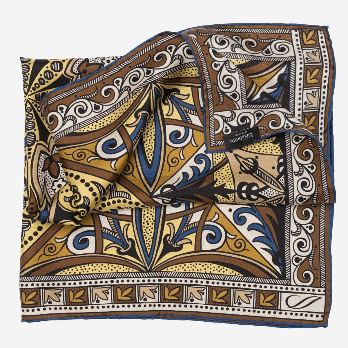 Yellow Italian Silk Neckerchief Bandana