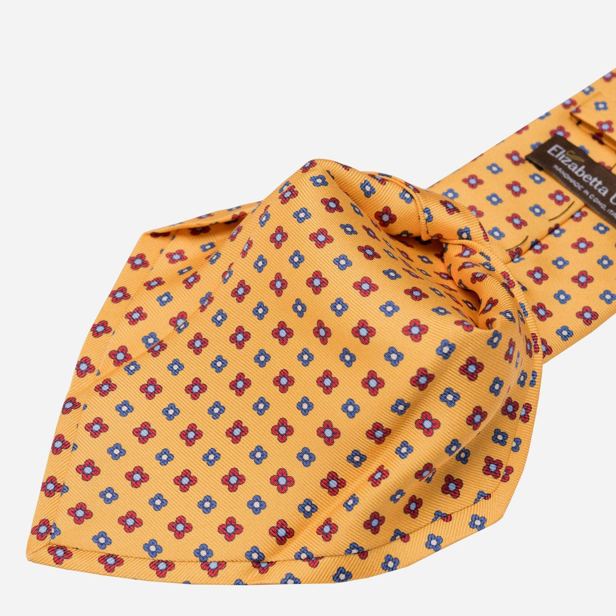 Yellow Handmade Italian Silk Necktie