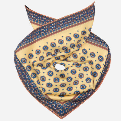 Yellow Silk Neckerchief - Made in Italy
