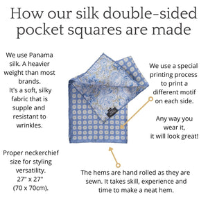 Uniformes 100% Silk Pocket Square With Triangles – Luxuria & Co.