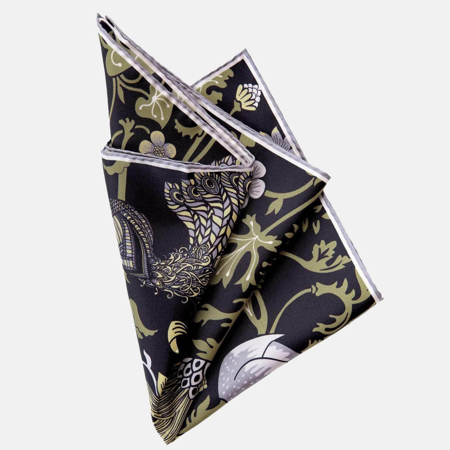Luxury Italian silk pocket handkerchief