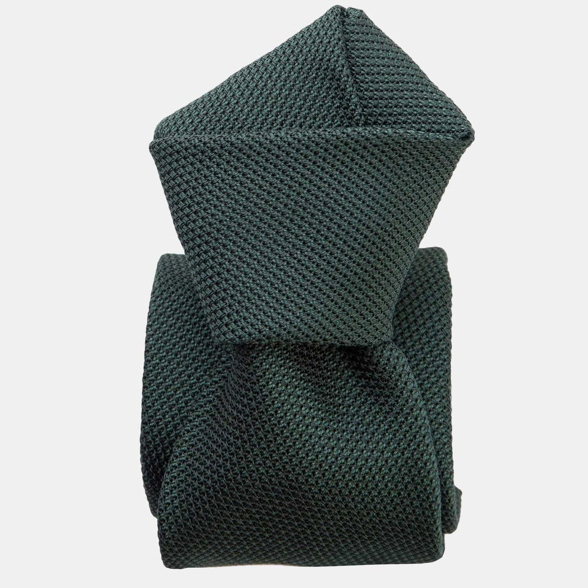 Silk Grenadine Tie - Forest Green - Made in Italy