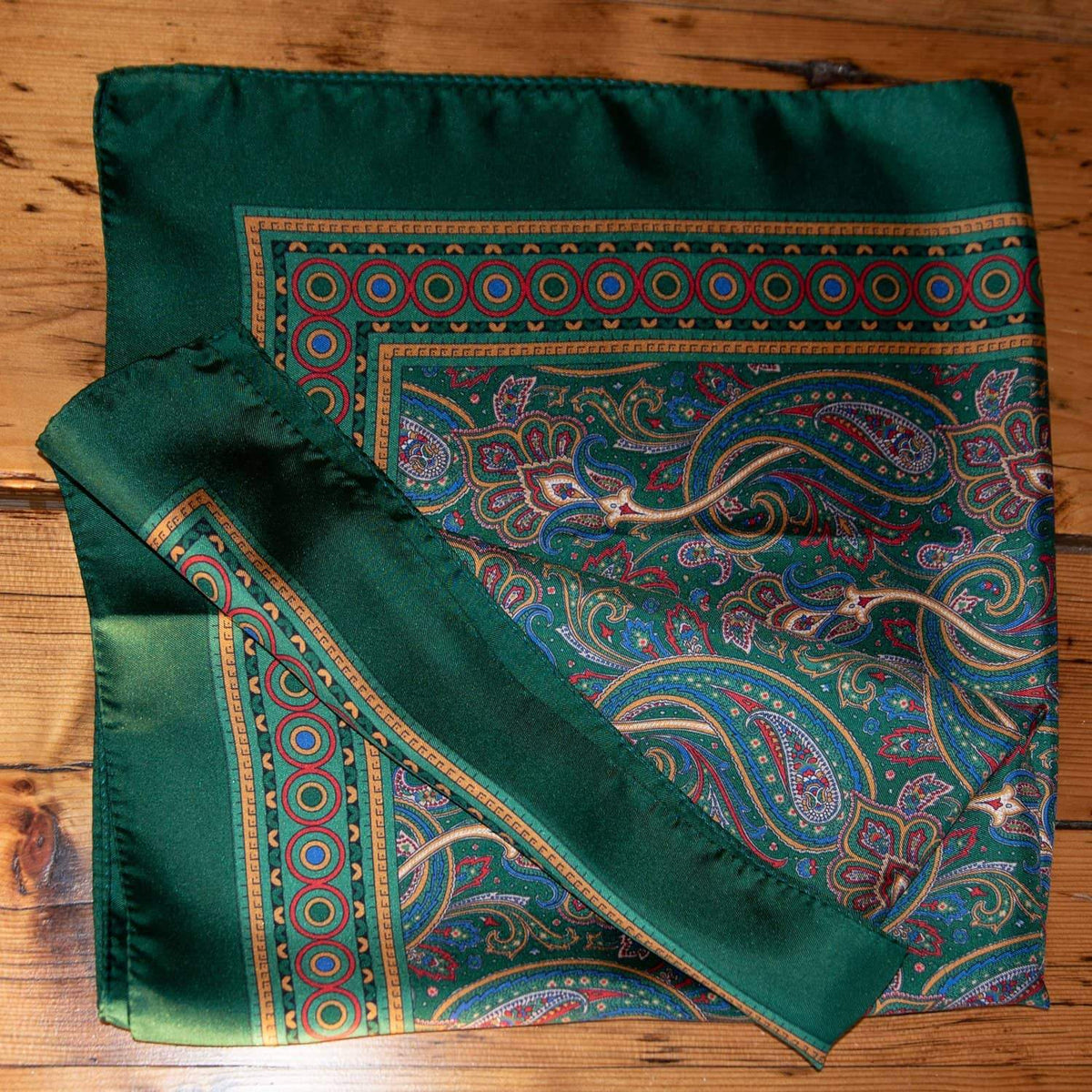 green paisley large bandana