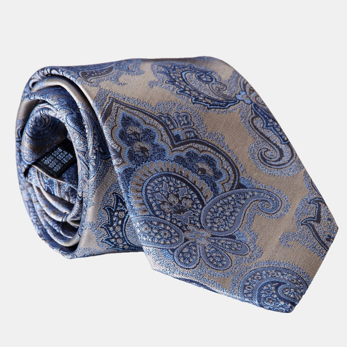 Pewter Italian Silk Jacquard Tie