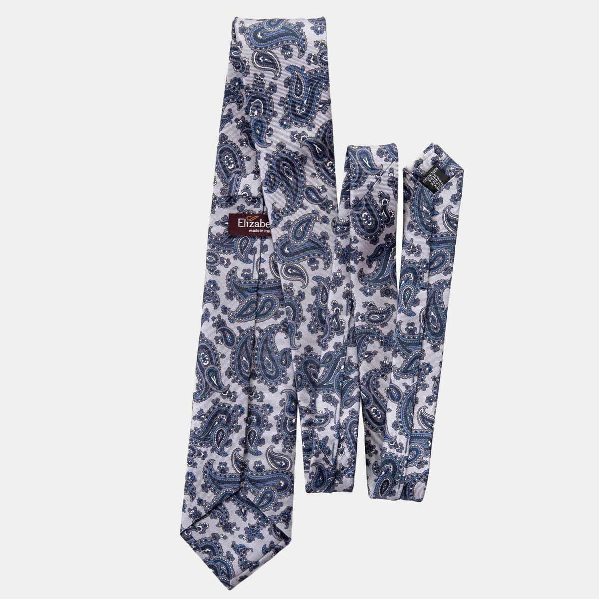 men&#39;s luxury handmade Italian blue and grey tie