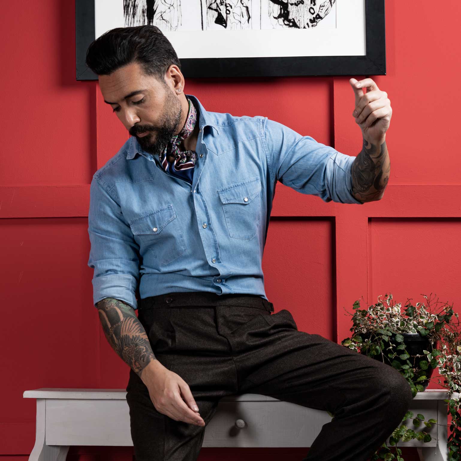 Men's Designer Scarves, Stoles, Bandanas