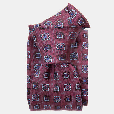 Italian Silk Jacquard Tie - Handmade in Como Italy